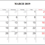 March 2019 Calendar With Holidays MarchCalendar HolidaysCalendar
