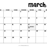 March 2022 Calendar Printable PDF US Holidays Blank Free Download