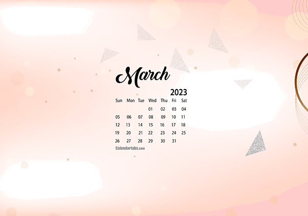 March 2023 Desktop Wallpaper Calendar CalendarLabs