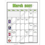 March 2023 Printable Liturgical Calendar Page That Resource Site