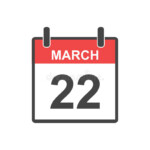 March 22 Calendar Icon Stock Vector Illustration Of Calendar 83531763