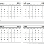 Printable Calendar March April 2020 Calendar Printables Free Templates