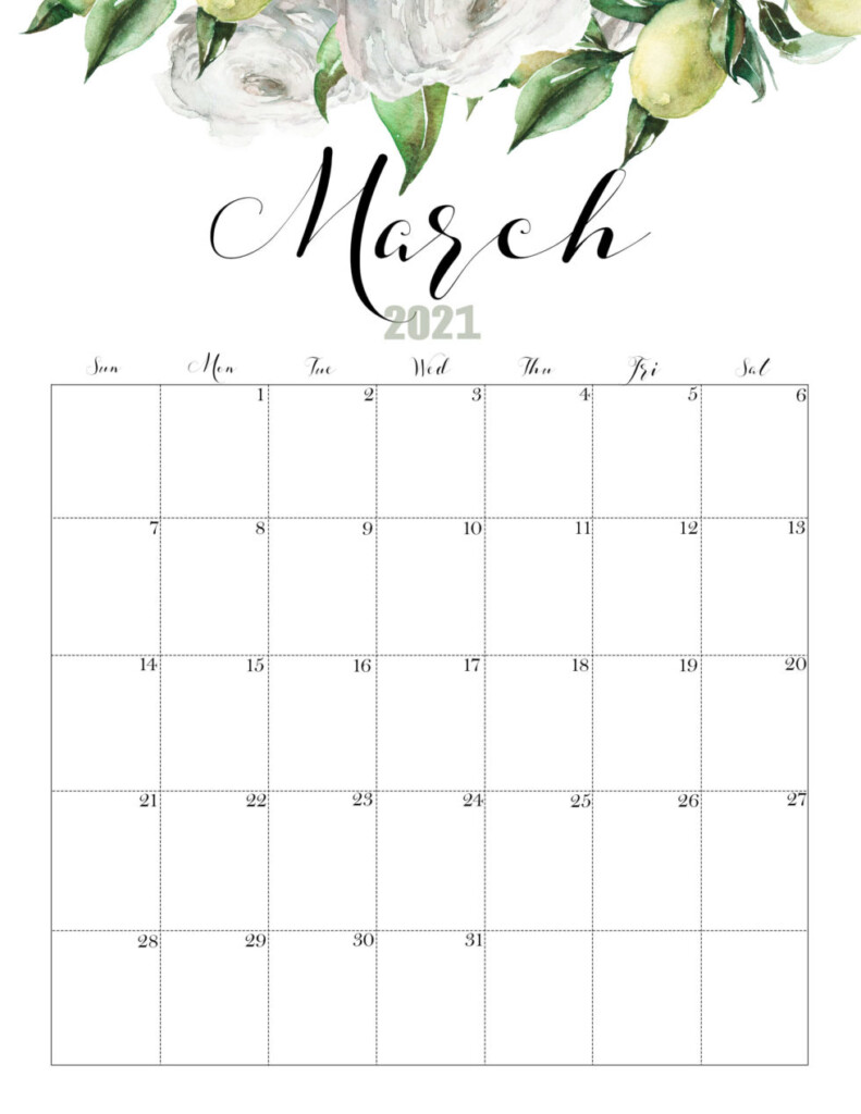 Printable March 2022 Calendar With Holidays In Pdf Word Free Cute 