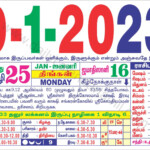 Tamil Calendar January 2023 2023