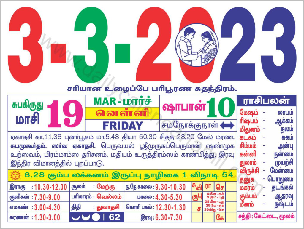 Valarpirai Theipirai Muhurtham Dates In March 2023