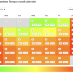 2023 Busch Gardens Tampa Crowd Calendar AVOID THE BUSY DAYS