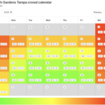 2023 Busch Gardens Tampa Crowd Calendar AVOID THE BUSY DAYS