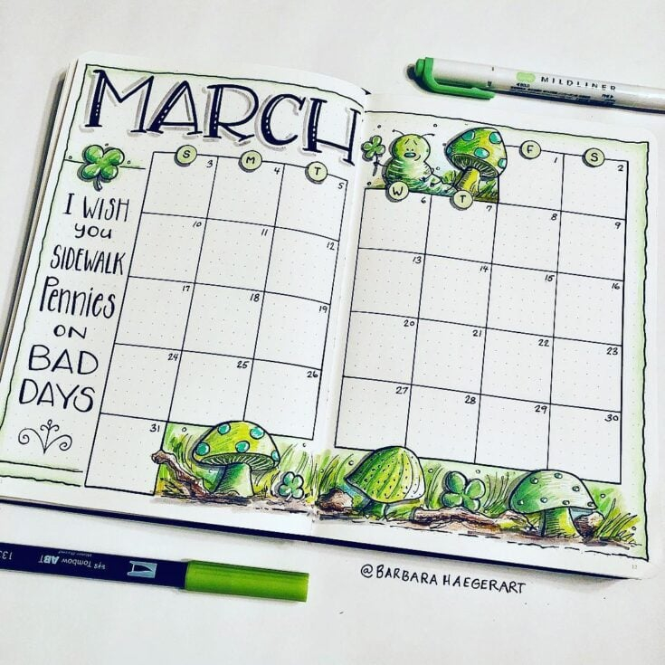 30 March Bullet Journals Prepare For Spring 2021 LittleCoffeeFox