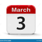 3rd March Calendar Stock Illustration Illustration Of Time 131768980