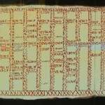 A Reconstructed Roman Wall calendar