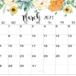 Cute March 2021 Calendar For Office And Home Wallpaper