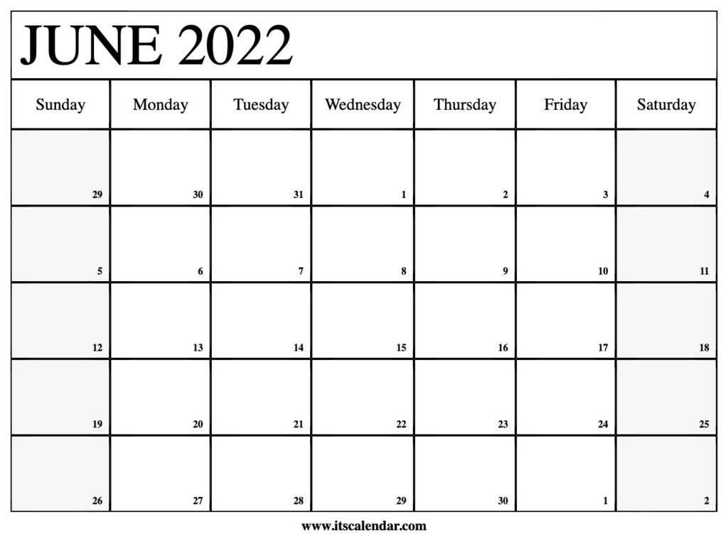 Free Printable June 2022 Calendars Wiki Calendar June 2021 Calendar 