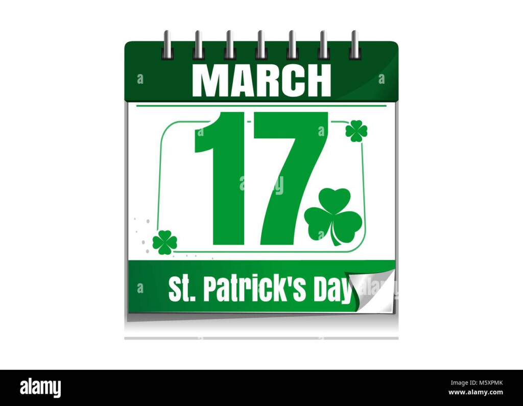 Ireland Calendar Stock Vector Images Alamy