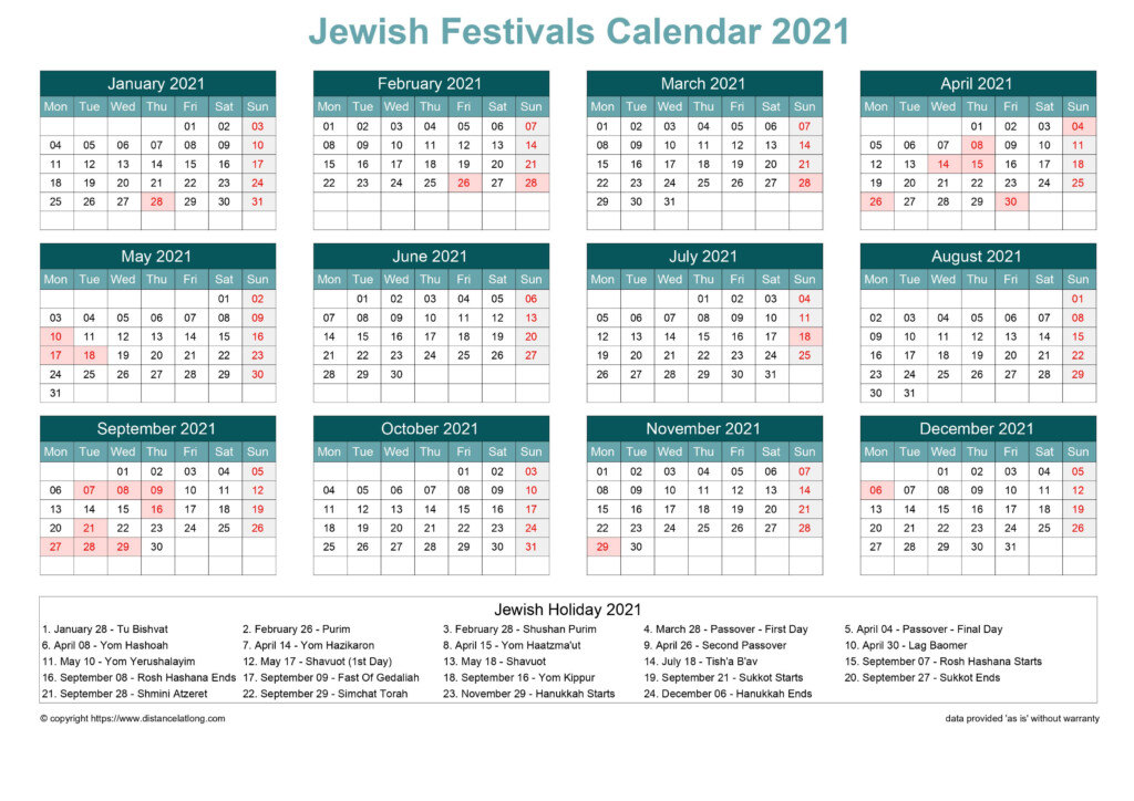 Jewish Calendar 2023 Pdf Recette 2023