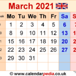 March 2021 Printable Calendar Vertical March 2021 Blank Calendar