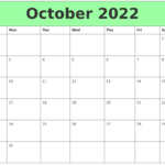 March 2022 Calendar Template