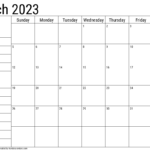 March 2023 Calendar Free Printable Calendar March 2023 Calendar Free
