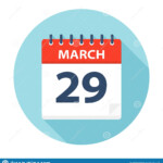 March 29 Calendar Icon Stock Illustration Illustration Of Organizer
