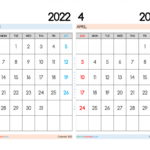 March April 2022 Printable Calendar Printable Word Searches