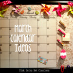 March Calendar Ideas Pink Polka Dot Creations
