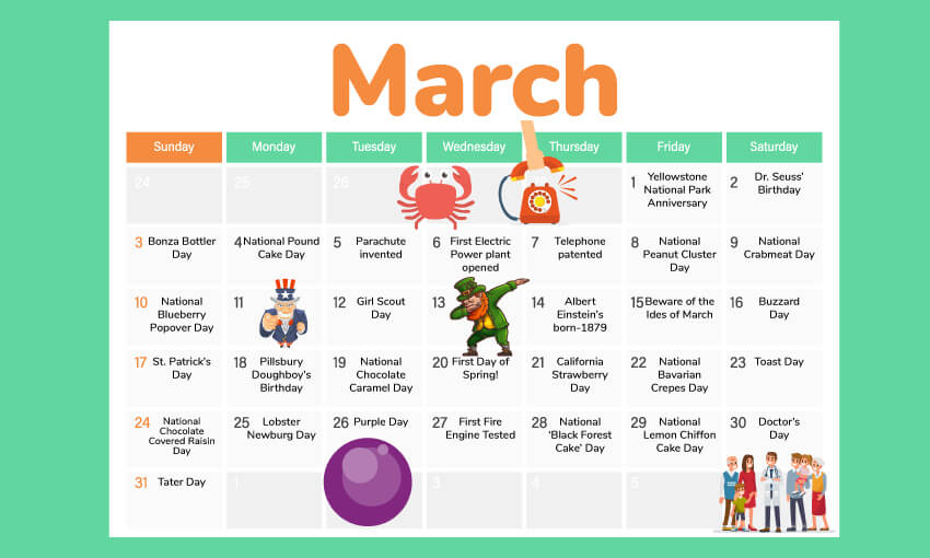 March Themes And Activities For Kids Kid Activities