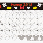 My Disney Life March 2015 Calendar