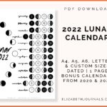Paper Lunar Calendar 2021 Format A4 Calendrier Lunaire 2021 Calendars