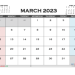 Printable March 2023 Calendar Free 12 Templates AriaATR Photos