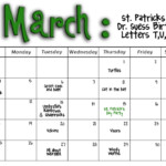 Smarty Pants Preschool MONTHLY CALENDARS