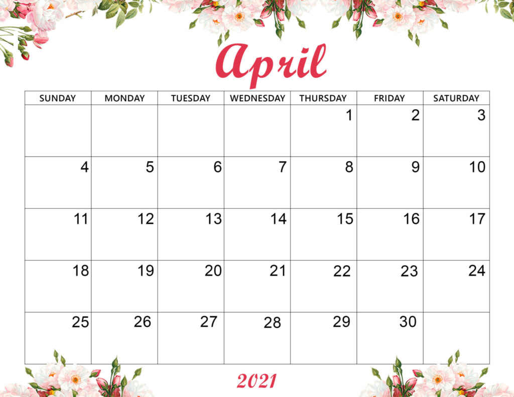 Unique 17 Cute April Calendar 2021 Floral Wallpaper For Desktop IPhone