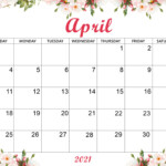 Unique 17 Cute April Calendar 2021 Floral Wallpaper For Desktop IPhone